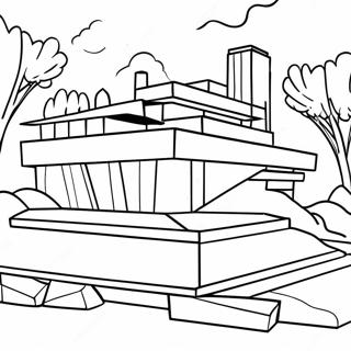 Frank Lloyd Wright Arkitektur Farvelaegningssider 58805-48854