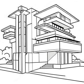 Frank Lloyd Wright Arkitektur Farvelaegningssider 58805-48855