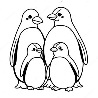 Sod Pingvin Familie Farvelaegningsside 59397-49309