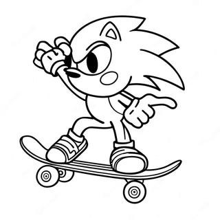 Sonic Skateboard Farvelægningssider