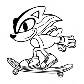 Sonic Skateboard Farvelaegningsside 59426-49332