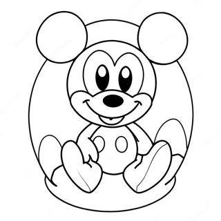 Mickey Mouse Paskeaeg Farveside 59617-49479