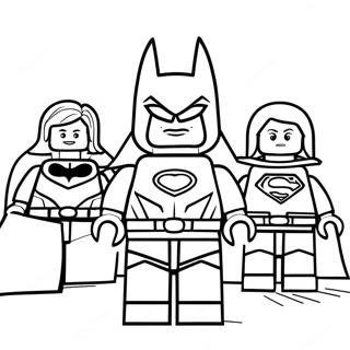 Lego Justice League Farvelægningssider