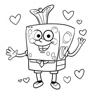 Spongebob Valentinsdag Farvelægningssider