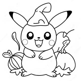 Pikachu Klaedt Som Et Graeskar Farveside 6115-4886