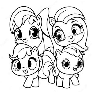 Sode My Little Pony Cutie Mark Crew Venner Farvelaegningsside 61177-50729