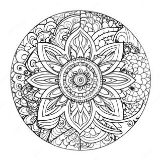 Afslappende Mandala Farveside 61347-50868