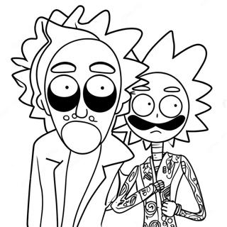 Rick Og Morty Stoner Farvelægningssider