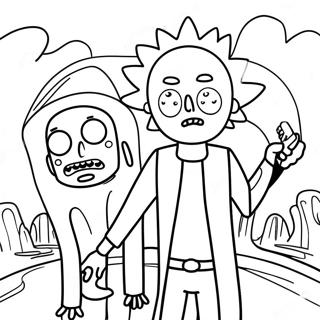 Rick Og Morty Eventyr Farveside 61467-50958