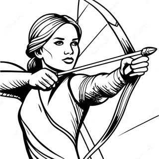 Modig Katniss Everdeen I Aktion Farveside 61637-51095