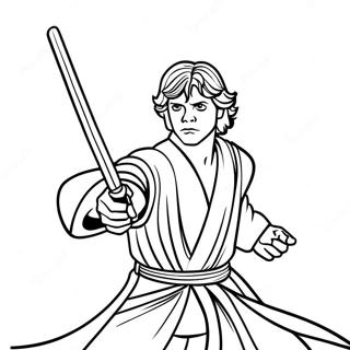 Luke Skywalker Lyssvaerd Duel Farveside 62468-51750