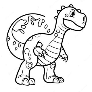 Robot Dinosaur Farvelaegningsside 63409-52467