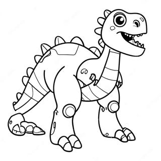 Robot Dinosaur Farvelaegningsside 63409-52468