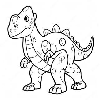 Fierce Robot Dinosaur Farvelaegningsside 63410-52474