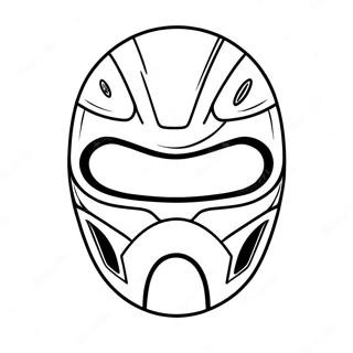 Farverig Power Ranger Maske Farveside 63450-52512