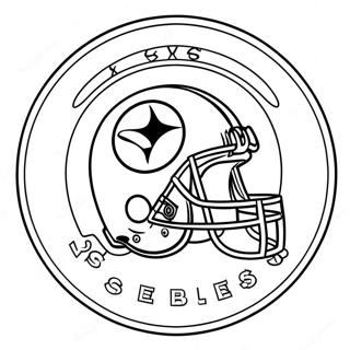 Farvelaegning Af Pittsburgh Steelers Logo 6354-5172