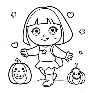 Dora I Et Spooky Kostume Farveside 63850-52828