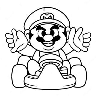 Wario I En Racerkart Farveside 6445-5245