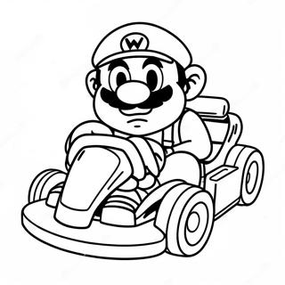 Wario I En Racerkart Farveside 6445-5246