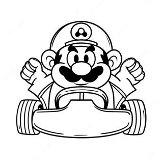 Wario I En Racerkart Farveside 6445-5247