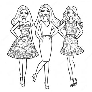 Barbie Og Sostre I Modeoutfits Farveside 64541-53360