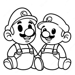 Baby Mario Og Luigi Farvelægningssider