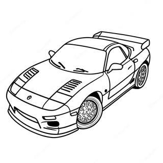 Rx7 Sportsvogn Farvelaegningsside 65240-53916