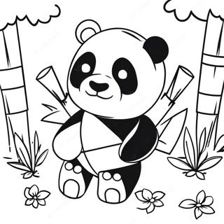 Sod Minecraft Panda Leger Med Bambus Farveside 65321-53988