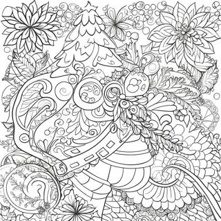 Jul Zentangle Monstre Farveside 65740-54298