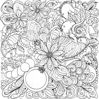 Jul Zentangle Monstre Farveside 65740-54299