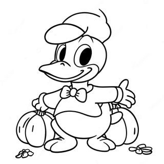 Donald Duck Halloween Farveside 65820-54382