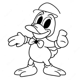 Skraemmende Donald Duck I Kostume Farveside 65821-54370