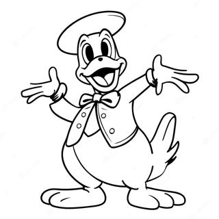 Skraemmende Donald Duck I Kostume Farveside 65821-54372