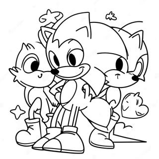 Sonic Og Venner Valentine Farveside 66761-55135