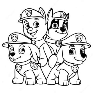 Paw Patrol Figurer I Julehuer Malebog 672-539