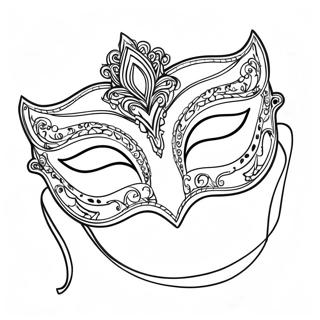 Elegant Maskerade Maske Farveside 67433-55622