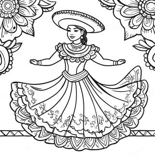 Folklorico Danser Farveside 67452-55654