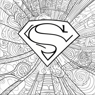 Klassisk Superman Logo Farveside 67803-55941