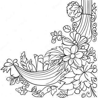 Festlig Julekant Clipart Farveside 68263-56290