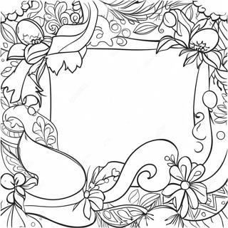 Festlig Julekant Clipart Farveside 68263-56291