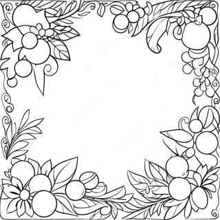 Festlig Julekant Clipart Farveside 68263-56292