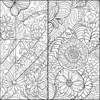 Farverige Quilt Monstre Farvelaegning Side 68443-56442