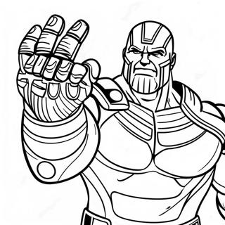 Thanos Med Infinity Gauntlet Farveside 6865-5581