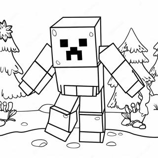 Minecraft Snefnug Golem Farvelægningssider