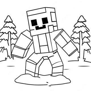 Sod Minecraft Sne Golem Farveside 68824-56738