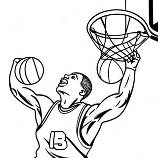 Basketballspiller Der Dunker Farveside 6885-5597