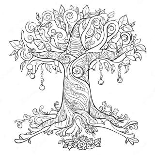 Jesse Tree Farvelægningssider
