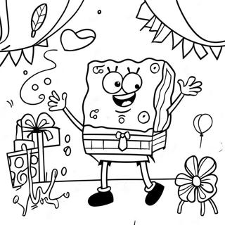 Spongebob Glad Fodselsdag Farveside 69113-56968