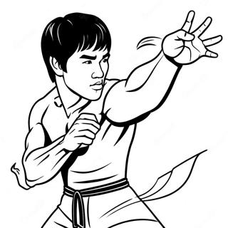 Bruce Lee Action Pose Farveside 69333-57143