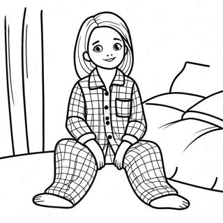 Hyggelige Flannel Pyjamas Farveside 69354-57164